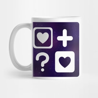 Love plus Love? Aesthetic galaxy Mug